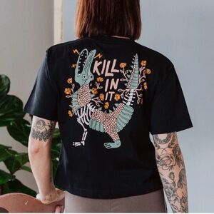 NEW Octopied Mind cropped killin’ in tee Small